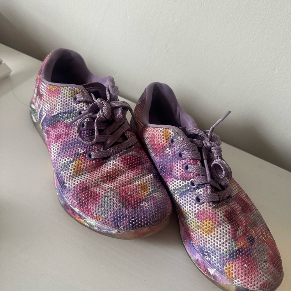 NOBULL Women's Athletic Shoes - Purple and Pink Floral